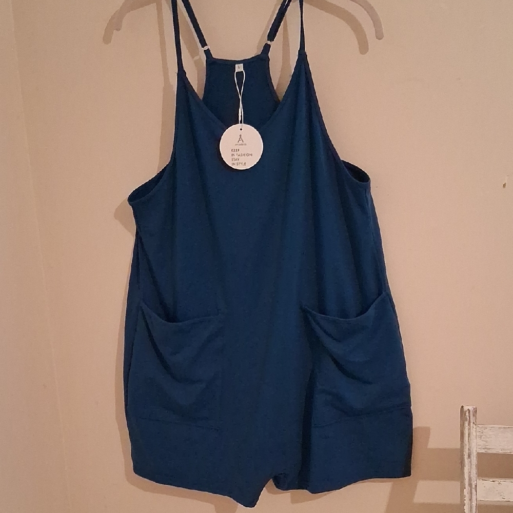 Women's Blue Sleeveless Top